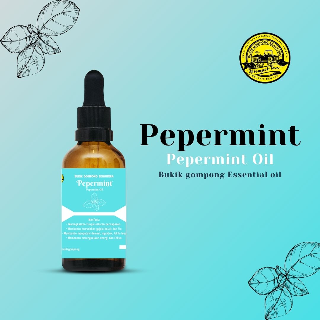 Pepermint 100% Pure Essential Oil  Ukuran : 10ml, 20ml, 30ml (Rp. 10.000/ml)