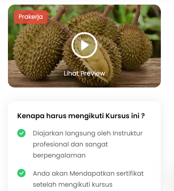 PRAKERJA DURIAN