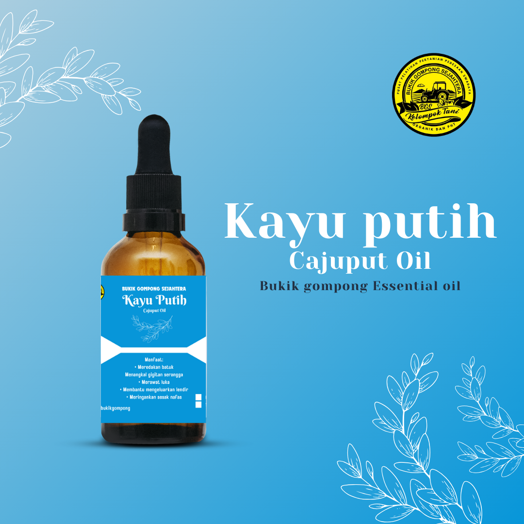 Eucalyptus Cajuput Oil 100% Pure Essential Oil  Ukuran : 20ml, 30ml, 50ml (Rp. 3.000,-/ml)