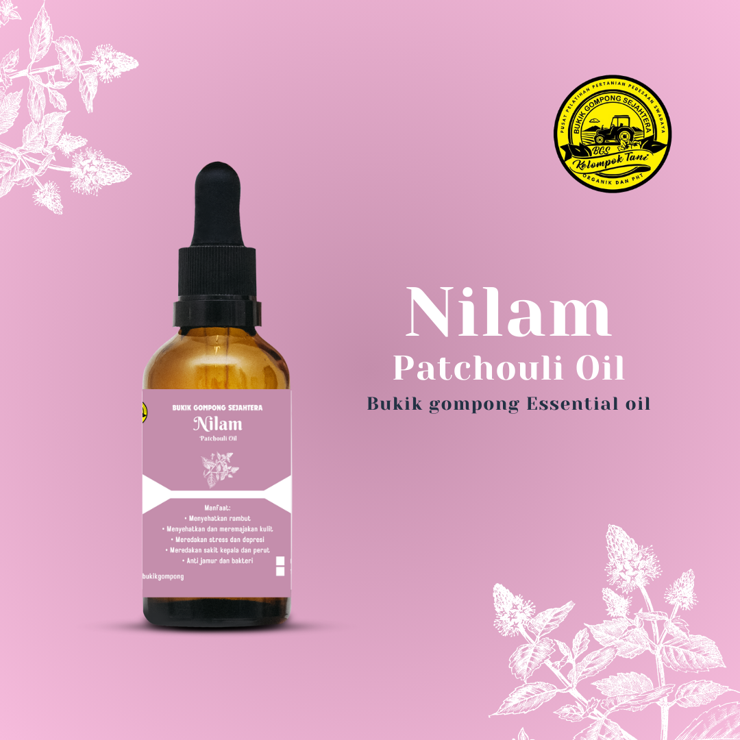 Patchouli Oil 100% Pure Essential Oil  Ukuran : 20ml, 30ml, 50ml (Rp. 8.000/ml)