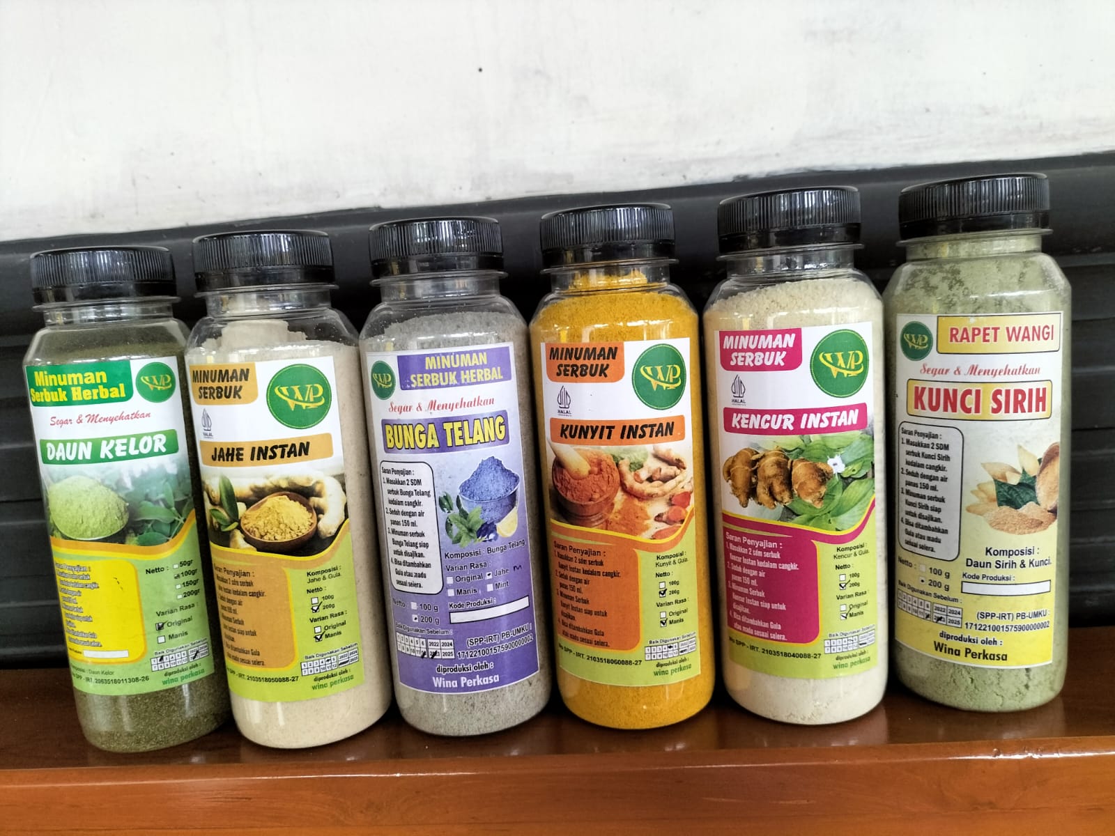 Aneka minuman serbuk Herbal