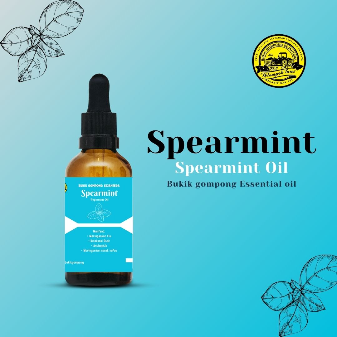 Spearmint100% Pure Essential Oil  Ukuran : 10ml, 20ml, 30ml (Rp. 10.000/ml)