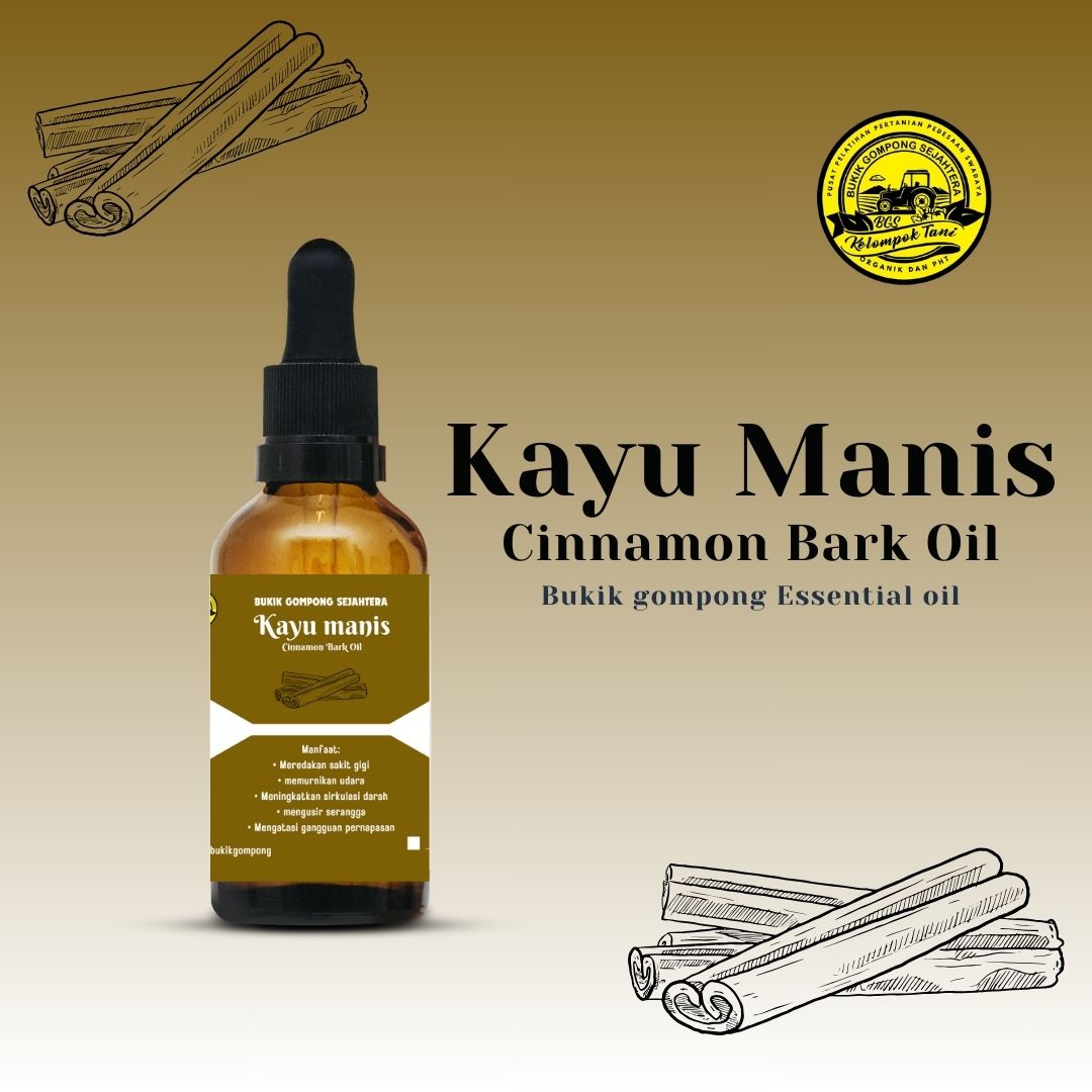 Cinnamon Bark Oil 100% Pure Essential Oil  Ukuran : 10ml, 20ml, 30ml (Rp. 15.000/ml)