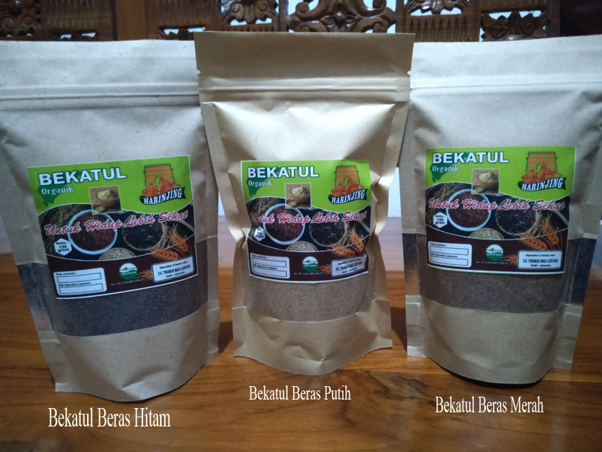 berbagai varian bekatul organik