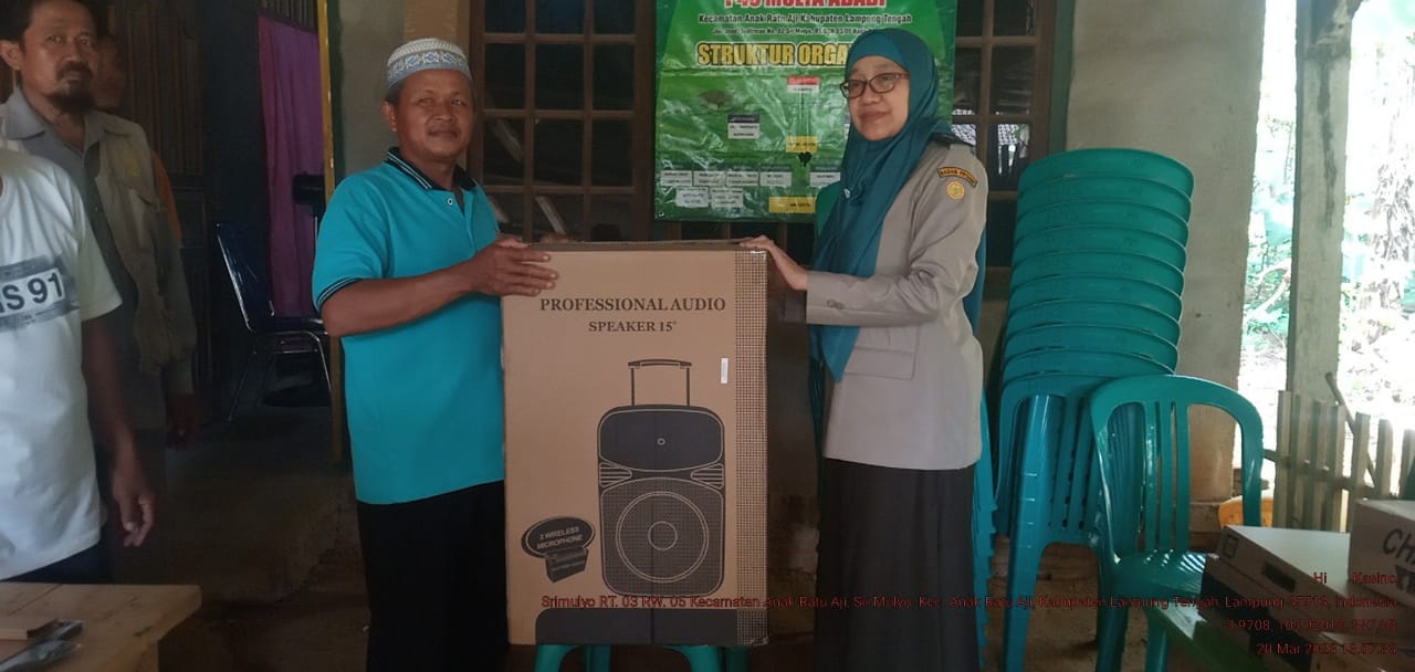 PENYERAHAN SOUND SISTEM DARI BPP LAMPUNG KE P4S MULYA ABADI